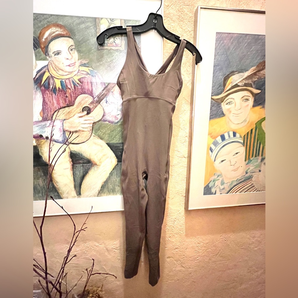 TNA Brown Sleeveless Jumpsuit